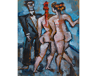 In unserer Galerie zum Verkauf angebotenes Bild von Werner Scholz (Maler, Expressionismus): London Circus III (klein)